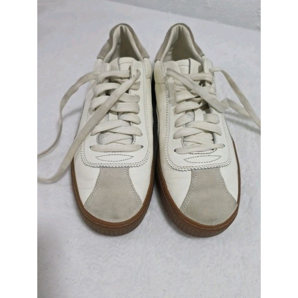 Polo Ralph Lauren Jermain Green Leather Suede Lace Up Sneaker Shoe Mens 8D